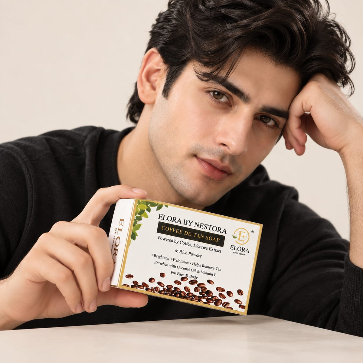 Elora by Nestora Coffee De Tan & Brightening Soap