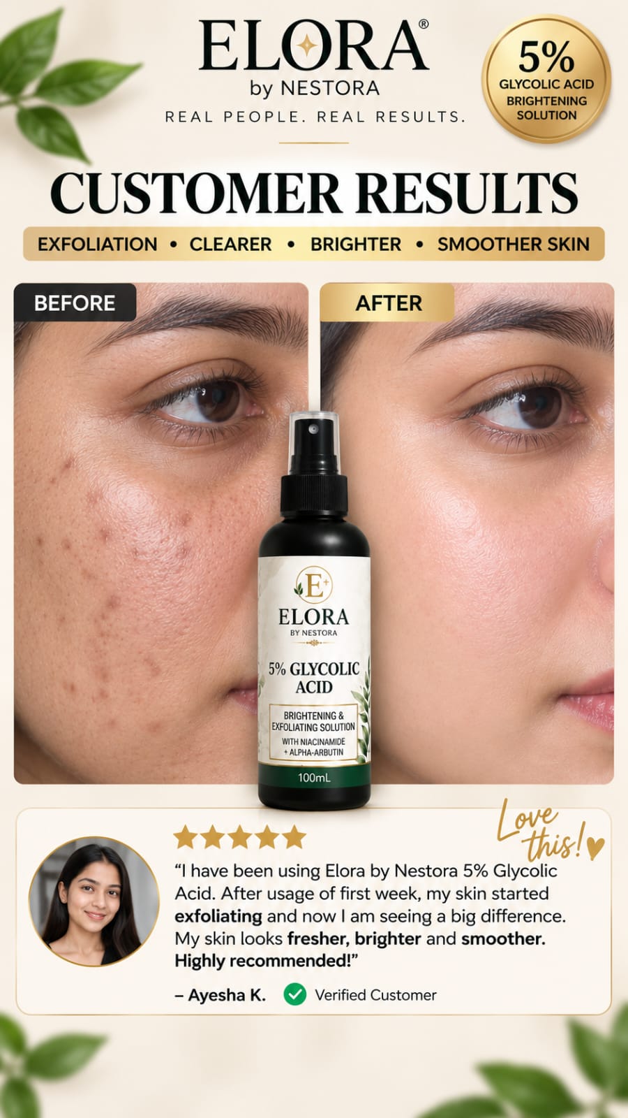 Elora by Nestora 5% Glycolic Acid